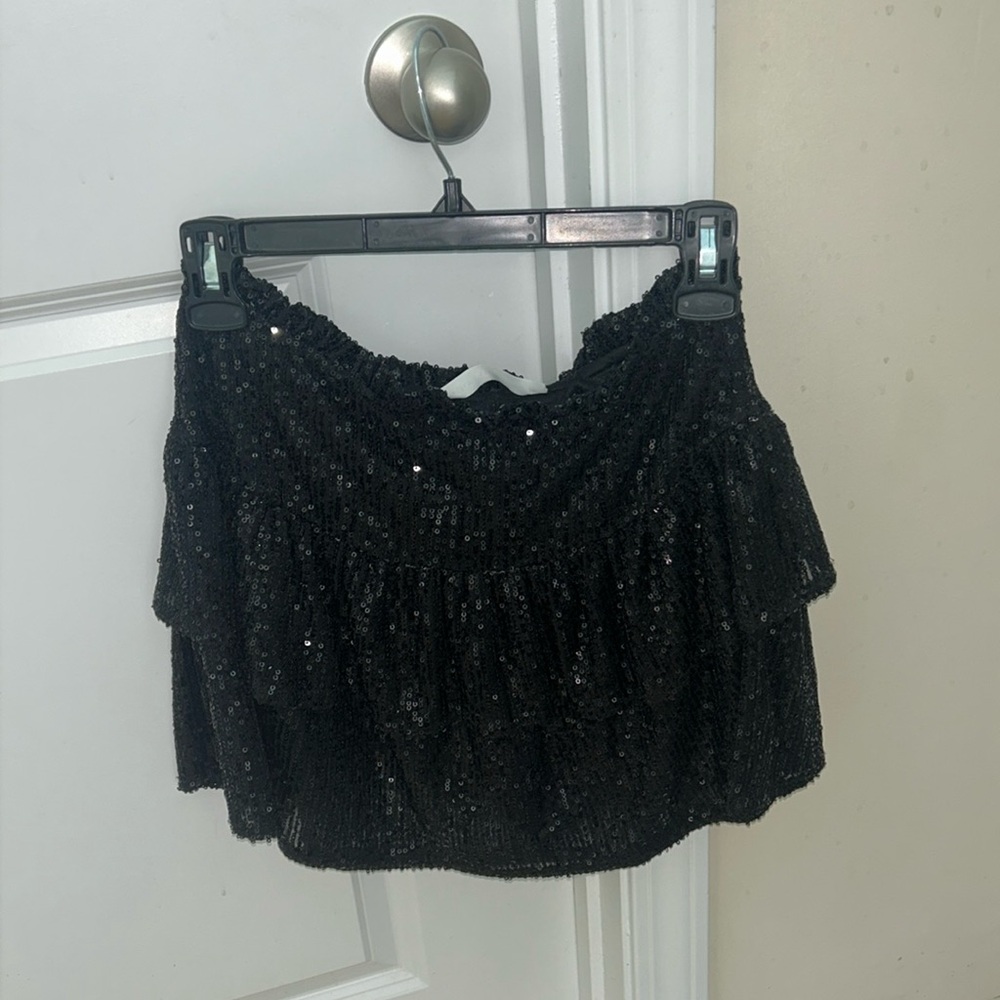 Altar'd State Women's Sequin Ruffle Skirt